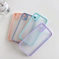 Color Frame Fine Hole Frosted Mobile Phone Case Wholesale Nihaojewelry main image 6