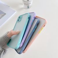 Color Frame Fine Hole Frosted Mobile Phone Case Wholesale Nihaojewelry main image 5
