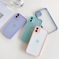 Color Frame Fine Hole Frosted Mobile Phone Case Wholesale Nihaojewelry main image 4