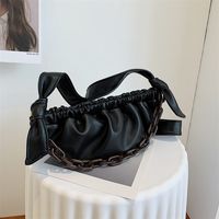 New Simple Solid Color Fold Acrylic Handle Shoulder Bag Wholesale Nihaojewelry main image 4