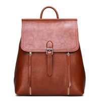 Casual Solid Color Multi-use Pu Backpack Wholesale Nihaojewelry main image 1