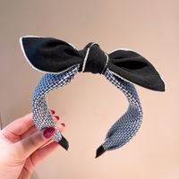 Korean New Fashion Bowknot Wide-side Wave Point Cute Cheap Hair Band Wholesale sku image 2