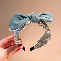 Koreanische Neue Version Des Retro-bowknot-stirnbandes Mit Druck Und Weiblichem Temperament sku image 3