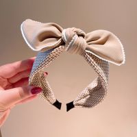 Korean New Fashion Bowknot Wide-side Wave Point Cute Cheap Hair Band Wholesale sku image 4