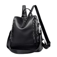 Comercio Exterior Nueva Moda Pu Cuero Suave Gran Capacidad Mochila Mujer Ligero Ocio Viaje Mensajero Bolsa De Hombro Bolsa De Escuela main image 3