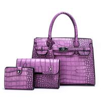 Large-capacity Crocodile Pattern Portable Shoulder Messenger Bag Wholesale Nihaojewelry main image 1