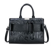 Letter Pattern Embossed Large Capacity Portable Single Shoulder Bag Wholesale Nihaojewelry main image 5