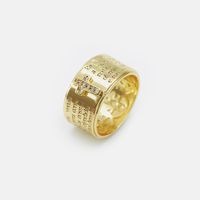Retro Glossy Cross Copper Ring Wholesale Nihaojewelry sku image 6