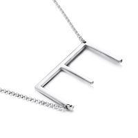 Titanium Steel 18K Gold Plated Simple Style Polishing Letter Necklace sku image 5