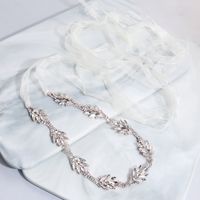 Hot Selling Fashion Diamond Rhinestone Applique Waist Chain Wedding Dress Accessories sku image 1