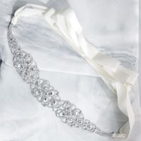 Hot Selling Fashion Rhinestone Bridal Wedding Dress Woven Wild Belt sku image 1