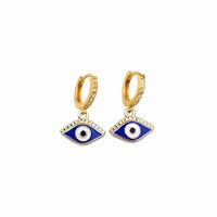 New Style Devil's Eye Pendant Earrings Wholesale Nihaojewelry sku image 3