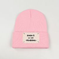 Korean Style Patch Letter Warm Knitted Hat Wholesale Nihaojewelry sku image 5