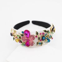 Barocke Mode Farbe Diamant Große Trompete Blume Geometrische Farbe Stirnband Ball Schillernde Persönlichkeit Übertriebenes Stirnband sku image 1