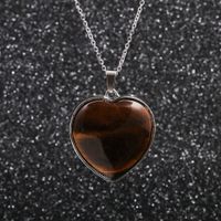 Stainless Steel Chain Peach Heart Pendant Necklace sku image 4