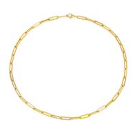 Fashion Hot-saling 316l Titanium Steel Chain Gold Plated Clavicle Chain Necklace For Women sku image 7
