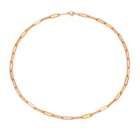 Fashion Hot-saling 316l Titanium Steel Chain Gold Plated Clavicle Chain Necklace For Women sku image 5