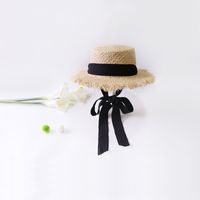 D'été De Femmes En Plein Air Parasol Chapeau De Paille Soleil Protection Chapeau Grand Bord Chapeau De Plage Raphia Chapeau D'été Vente Chaude Même Style sku image 2