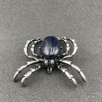 Gem Inlaid Spider Multicolor Pendant Brooch Dual-purpose Necklace Brooch Diy Accessories sku image 8
