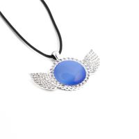 Fashion Diamond Wings Stainless Steel Necklace Wholesale sku image 2