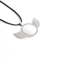 Fashion Diamond Wings Stainless Steel Necklace Wholesale sku image 3