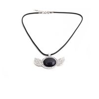 Fashion Diamond Wings Stainless Steel Necklace Wholesale sku image 6