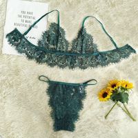 Three-point Lace Hollow Sexy Underwear Suit sku image 1