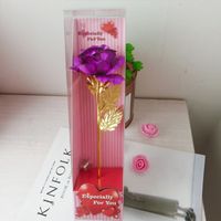 Caja De Regalo De San Valentín Con Lámina De Oro Rosa Brillante sku image 3