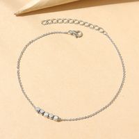 Simple Small Square Splicing Chain Anklet Wholesale Nihaojewelry main image 1