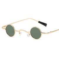 Cool Cool Personality Mini Round Frame Metal Sunglasses Nhfy150438 sku image 2