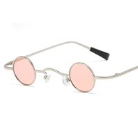 Mini Gafas De Sol De Metal Con Montura Redonda Y Personalidad Fresca Nhfy150438 sku image 3