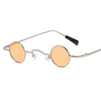 Cool Cool Personality Mini Round Frame Metal Sunglasses Nhfy150438 sku image 4