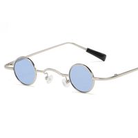 Cool Cool Personality Mini Round Frame Metal Sunglasses Nhfy150438 sku image 5