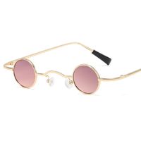 Cool Cool Personality Mini Round Frame Metal Sunglasses Nhfy150438 sku image 6
