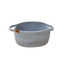 Simple Solid Color Cotton String Storage Basket Wholesale Nihaojewelry main image 6