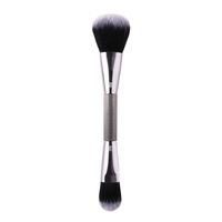 Double-headed With Electroplated Handle Portable Soft Hair Makeup Brush Set sku image 5