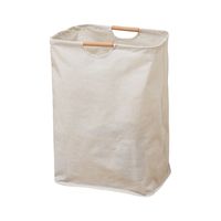 Simple Bamboo Handle Solid Color Fabric Storage Basket Wholesale Nihaojewelry main image 6