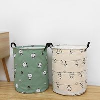 Household Fabrics Dirty Clothes Basket Laundry Basket Folding Toys Put Dirty Laundry Closed Mouth Dustproof Storage Bucket Laundry Basket main image 4