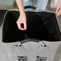 Plain Cotton And Linen Compartments Large Capacity Thickened Storage Bag Wholesale Nihaojewelry main image 4