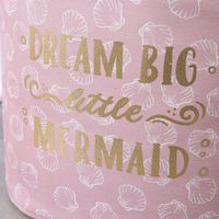 Cartoon Mermaid Printing Cotton And Linen Home Storage Bucket Wholesale Nihaojewelry main image 5