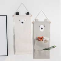 Bear Series Printing Large Two Pocket Storage Hanging Bag Wholesale Nihaojewelry main image 4