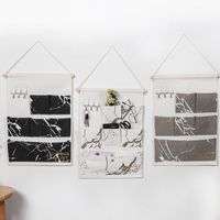Contrast Color Marble Printing Wall Storage Hanging Bag Wholesale Nihaojewelry main image 2
