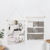 Contrast Color Marble Printing Wall Storage Hanging Bag Wholesale Nihaojewelry main image 3