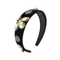 European And American Style Baroque Bee Color Rhinestone Headband Popular Heavy Industry Pearl Hairpin Cross-border New Arrival Metal Headdress main image 6