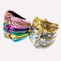 Retro Chain Knotted Wide-brimmed Hairband Wholesale Nihaojewelry main image 1