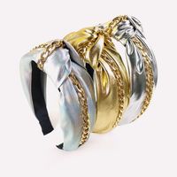 Retro Chain Knotted Wide-brimmed Hairband Wholesale Nihaojewelry main image 3