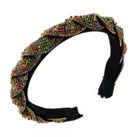 Heming Headband Za Same Retro Color Rhinestone Claw Chain Cross Winding Headband Online Influencer Refined Dance Headdress main image 6