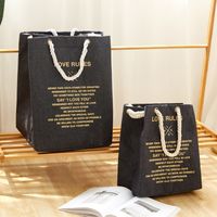 Fashion Cotton Rope Printed Letters Polyester Cotton Clothes Bag Wholesale Nihaojewelry sku image 2