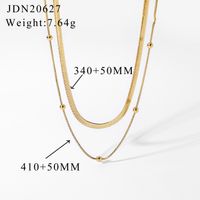 Fashion Stacking Stainless Steel Collar Necklace Wholesale Nihaojewelry sku image 1