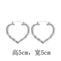 Fashion Heart Earrings sku image 2